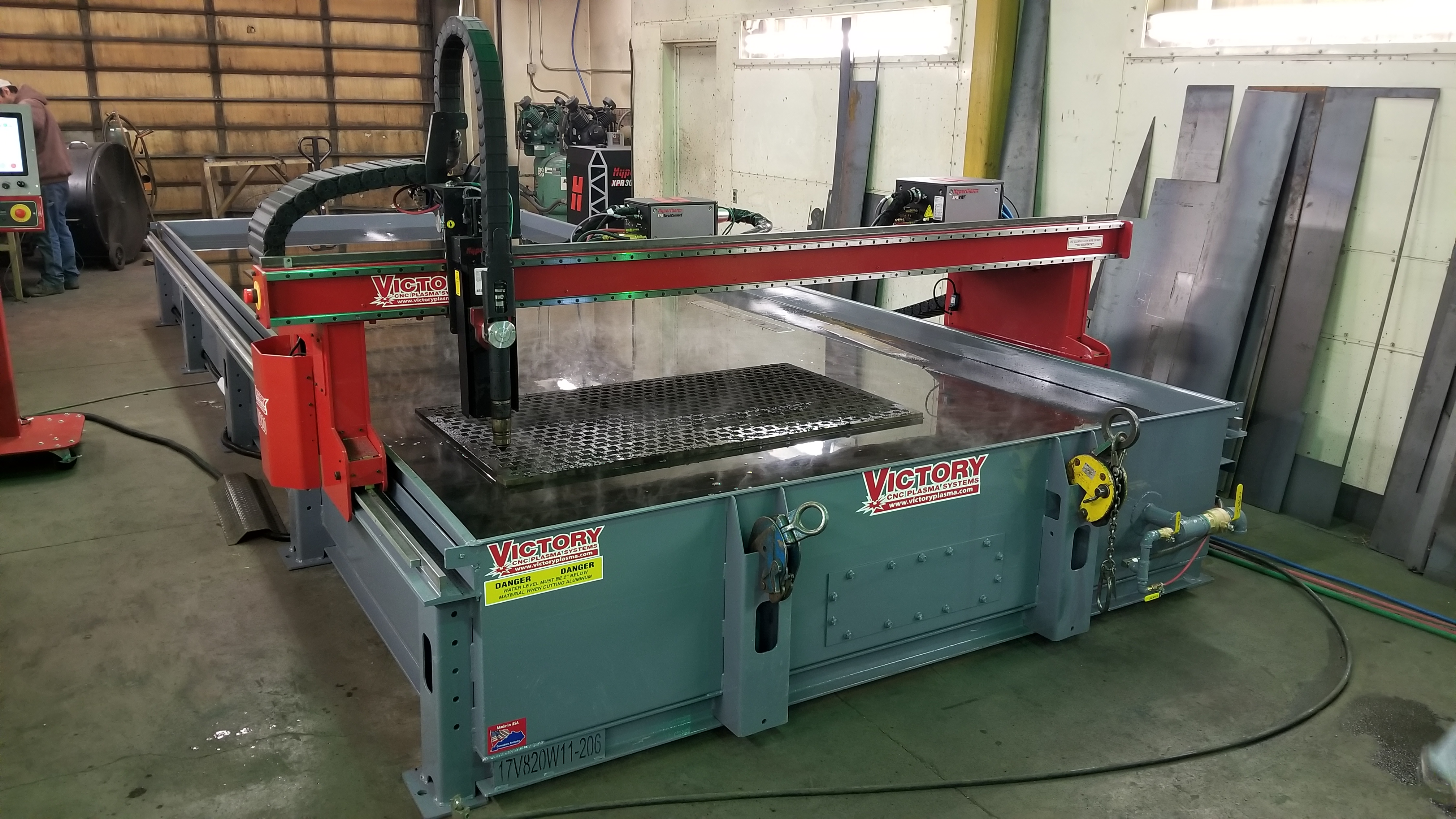 Victory CNC Plasma Systems 8'x20' Hypertherm EDGE Connect system with high-def XPR300 & True Hole