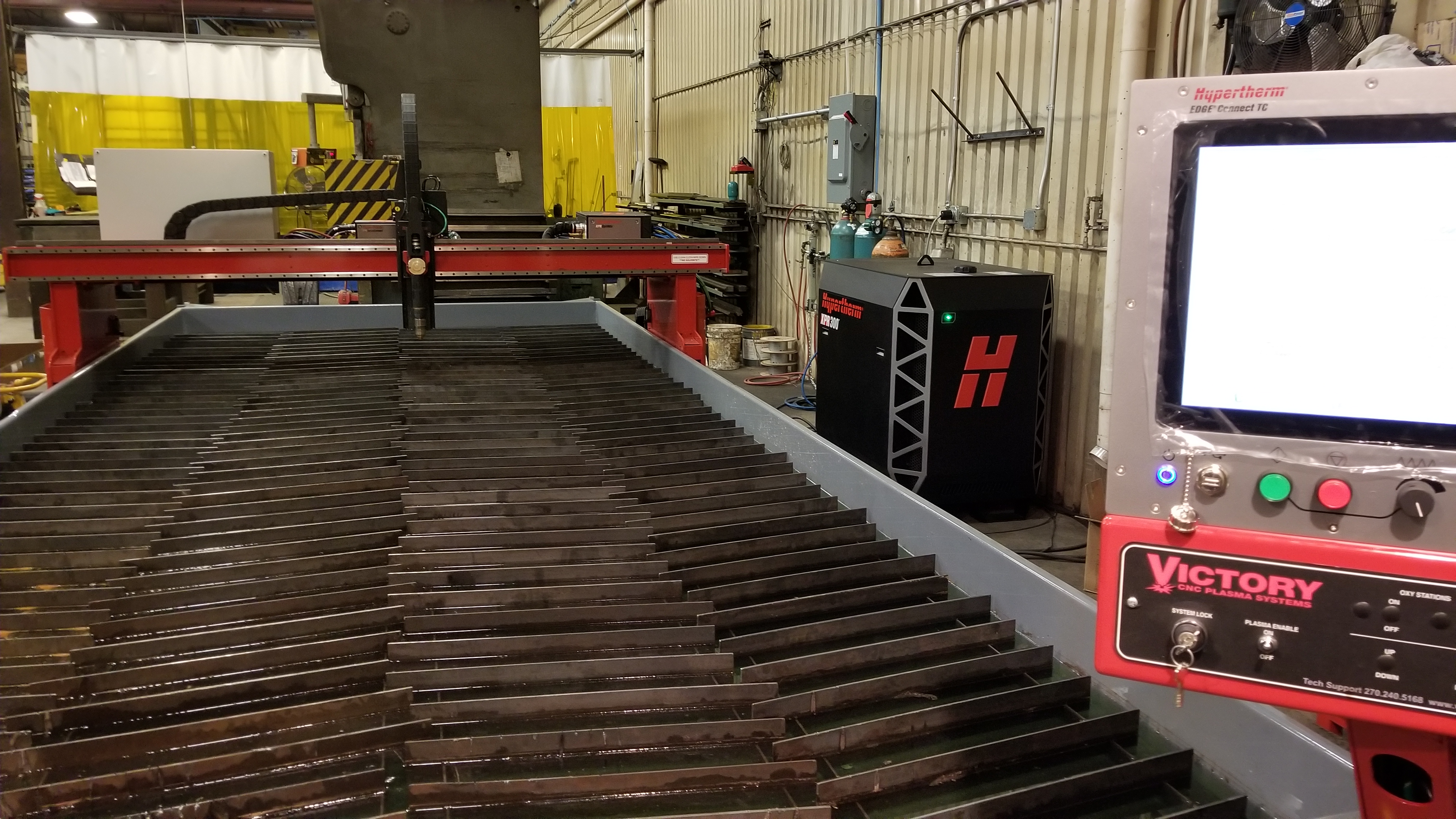 Victory CNC Plasma Systems 8'x20' Hypertherm EDGE Connect system with high-def XPR300