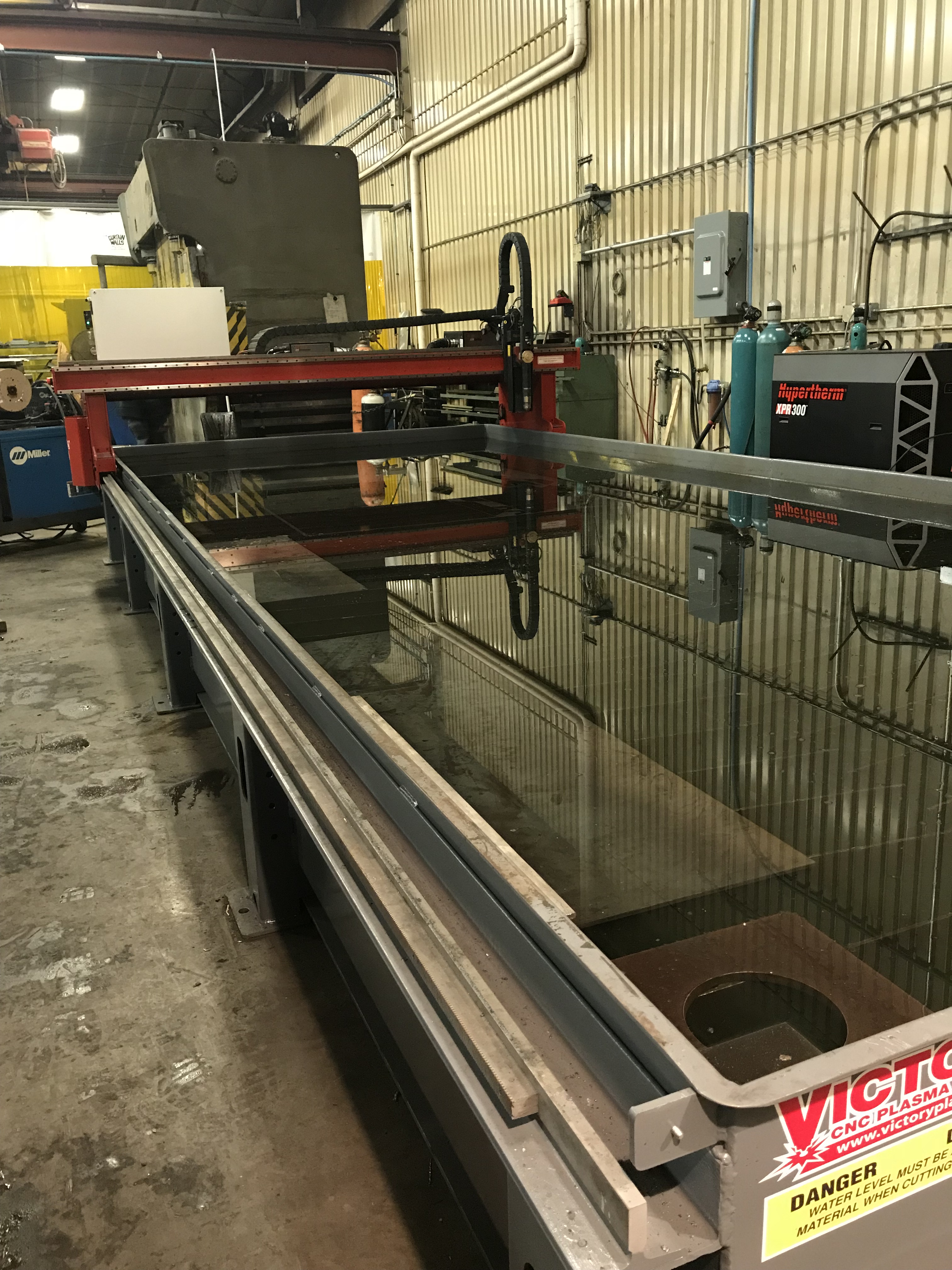 Victory CNC Plasma Systems 8'x20' Hypertherm EDGE Connect system with high-def XPR300
