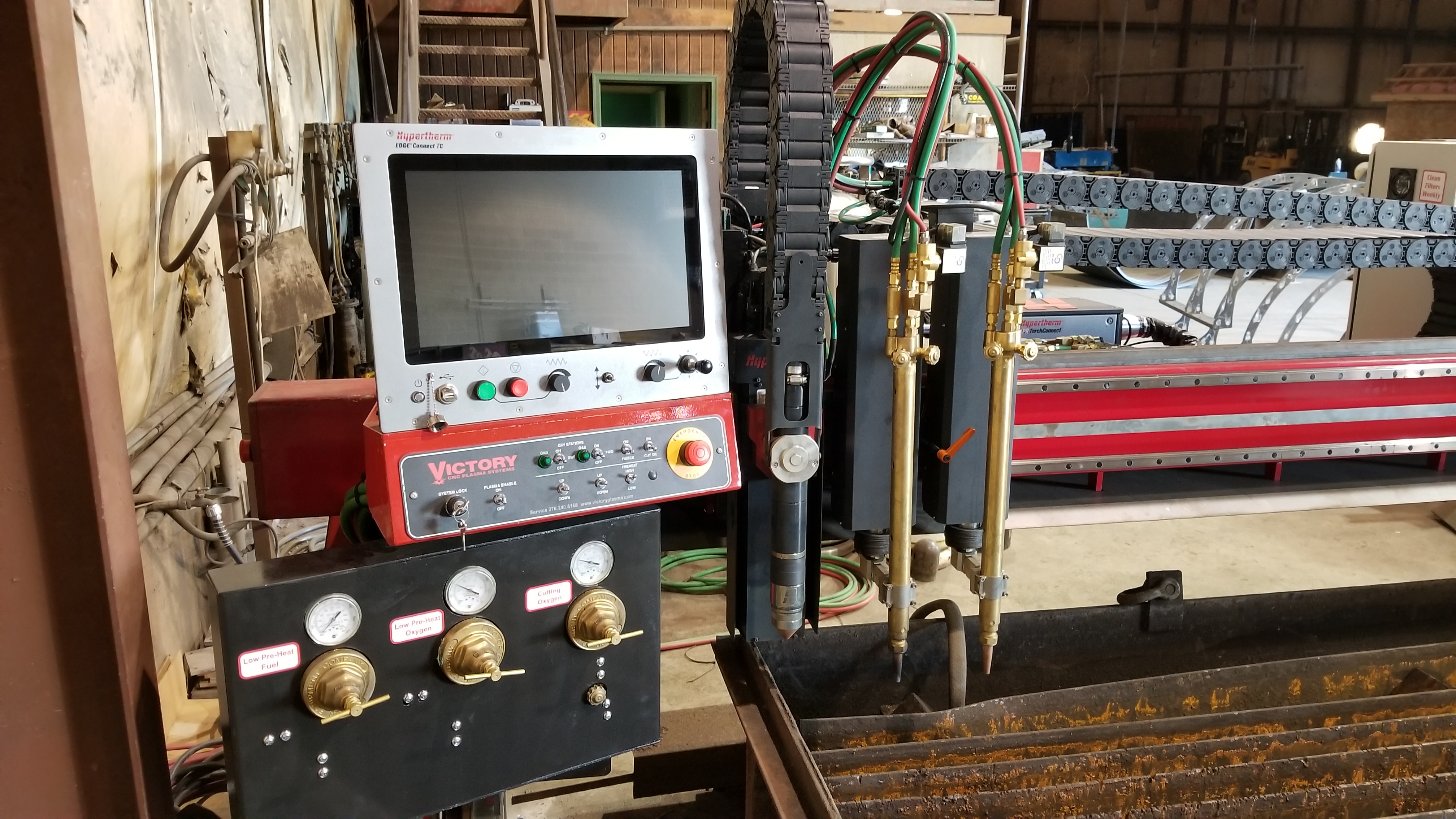 Victory CNC Plasma Systems 5'x10' Hypertherm EDGE Connect with XPR300 & dual oxy-fuel torches